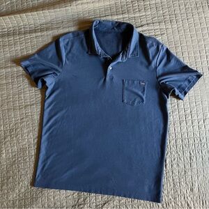 Vuori Dark Teal Pocket Polo Shirt